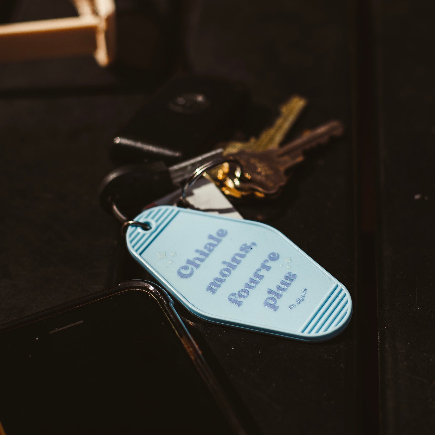 Shit less, stuff more - Keychain