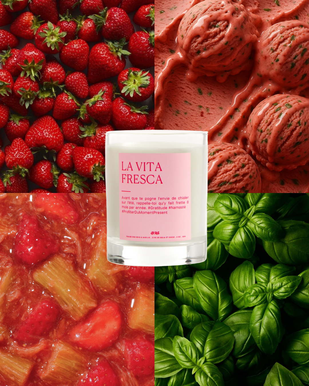 Fraise des bois &amp; Basilic